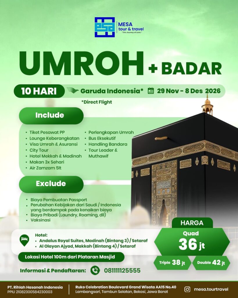 Umroh Plus Badar